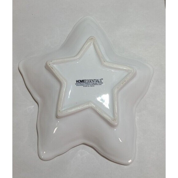 Set Of 3 Home Essentials Vintage Collection Starfish Dish Bowl White Nautical - Picture 5 of 8